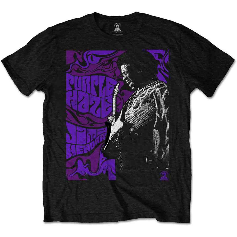 Jimi Hendrix - Purple Haze Heren Tshirt - Zwart